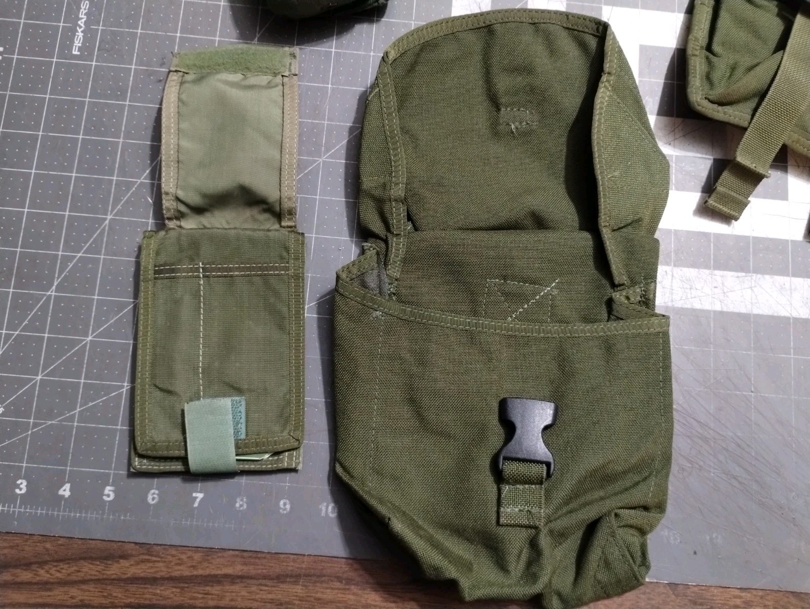 OD Green Used Pouch Lot, Tactical Tailor, Spec Ops, QM, Rigger Made?