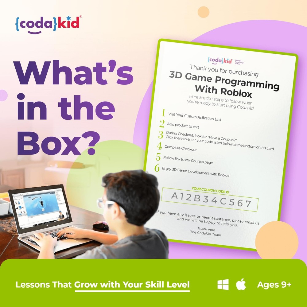 Roblox Coding Award Winning Coding for Kids Ages 9 with Online Mentoring