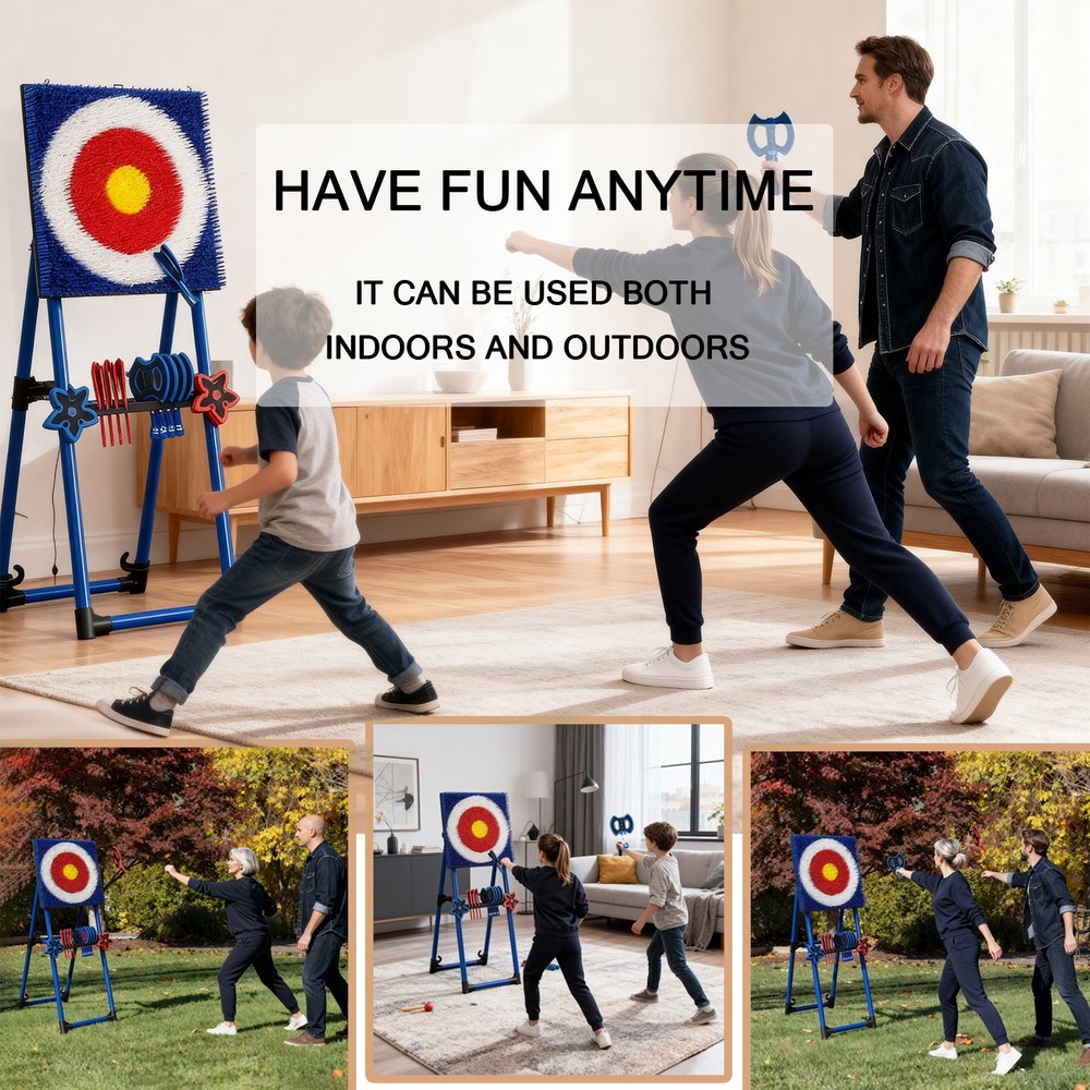 ZPLIN Throwing Axe Set,Axe Throwing Game for Backyard,Throwing Stars,ax Throwing