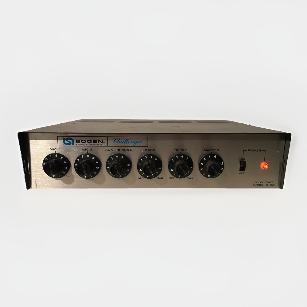 Vintage Bogen Challenger C-60 60W Solid State Mixer-Amplifier