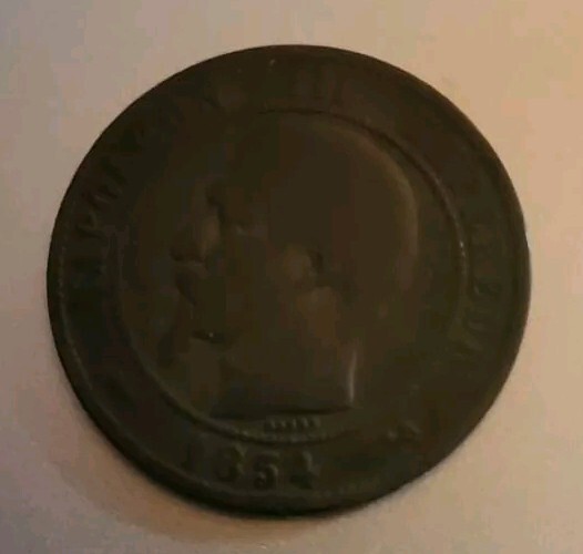 1854 napoleon coin great condition