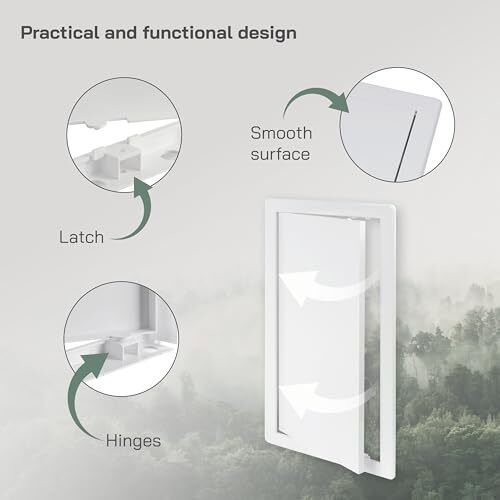 8x16 Access Panel - Easy Access Doors - ABS Plastic - Access Panel for Drywal...