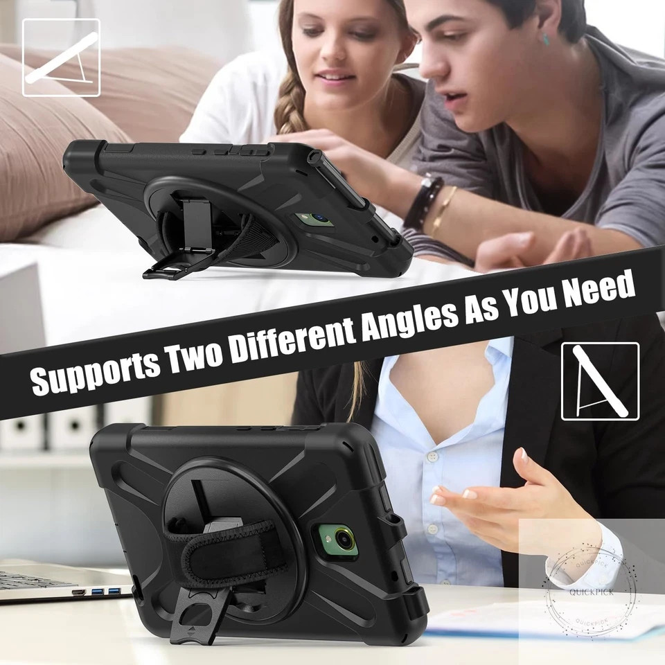 Galaxy Tab Active5/Active 3 8.0 Case, with 360 Stand, Handle Hand Strap