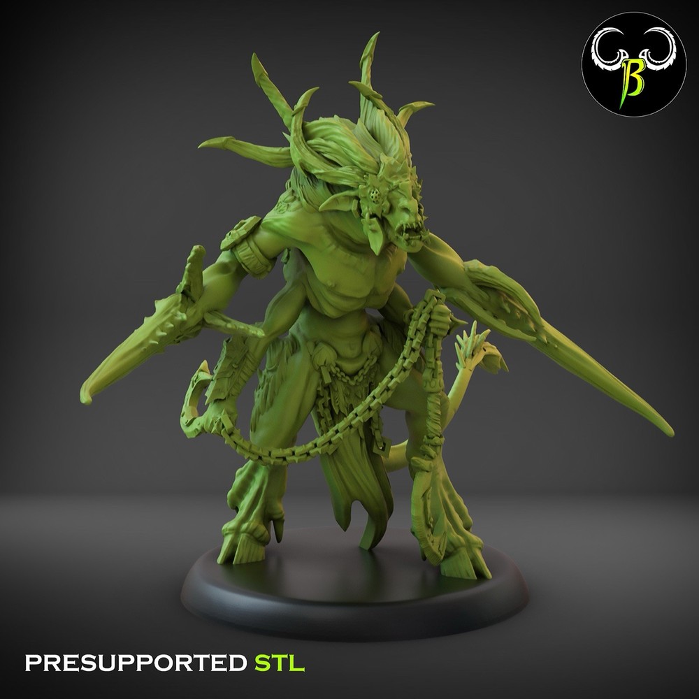 7 Herd Mutants, Fallen Beasts, 3D Printed ClayBeastCreation