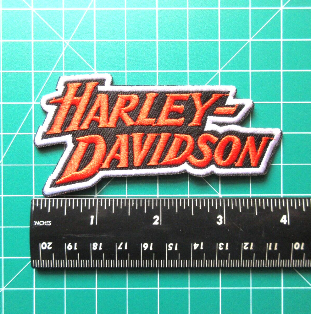 MOTORCYCLES HARLEY BIKERS VEST JACKET HAT EMBROIDERED IRON ON PATCH