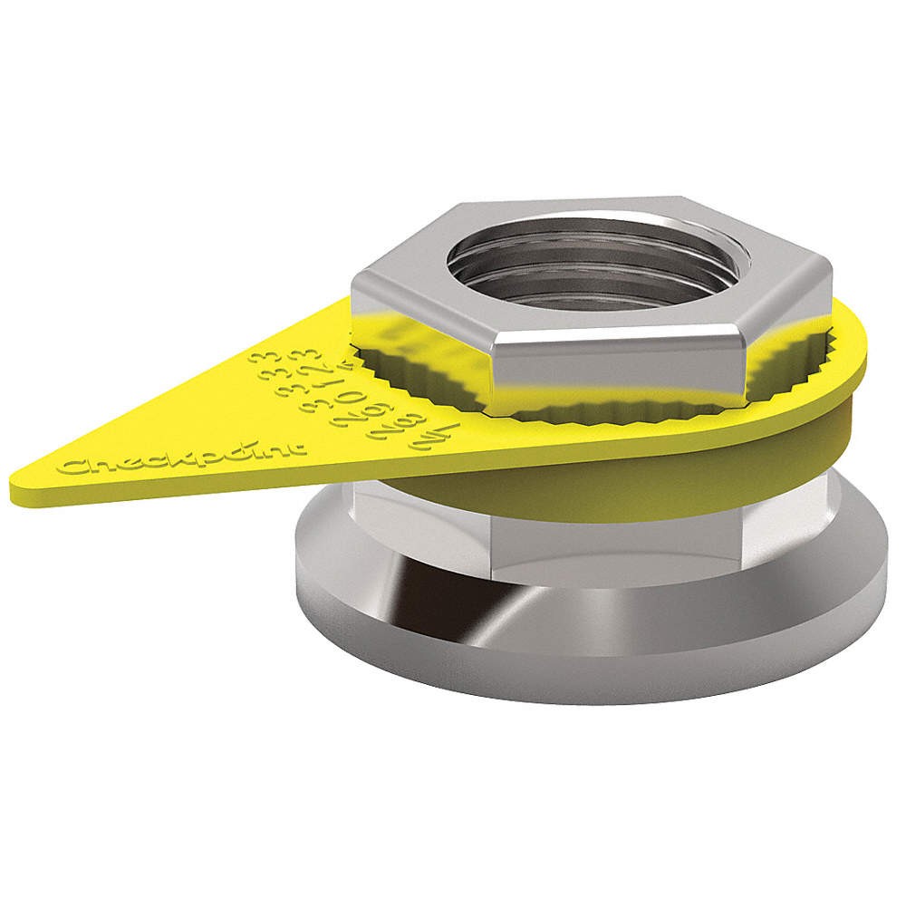 CHECKPOINT CPY41MM Loose Wheel Nut Indicator,41mm,Plastic PK 10