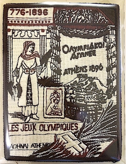 1896 SUMMER OLYMPICS I ATHENS ~ OLYMPIC GAMES PATCH ~ Willabee & Ward PATCH ONLY