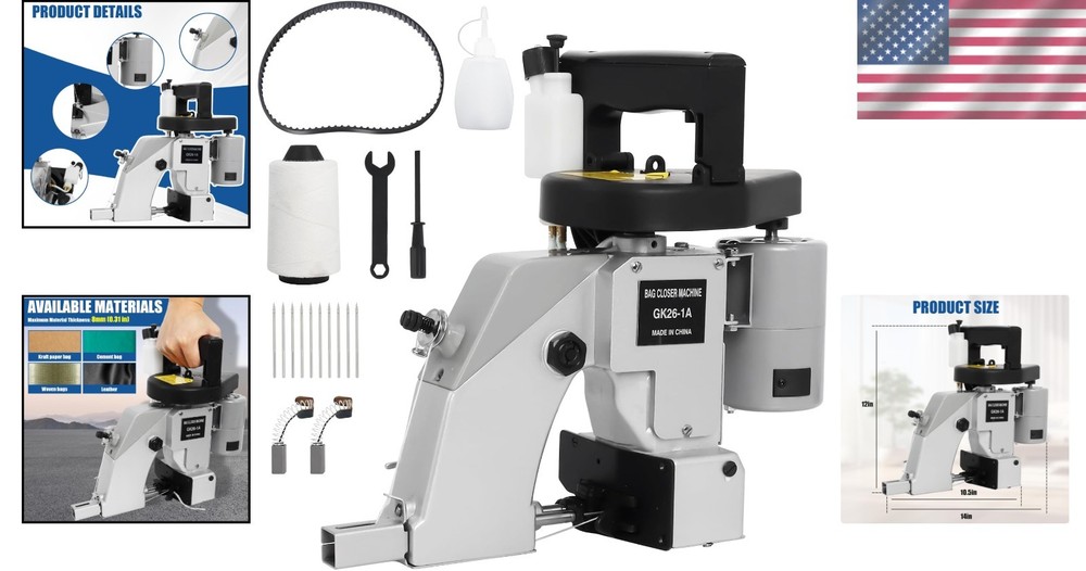 Professional Bag Sewing Machine - Efficient Cordless Stitcher for Agriculture
