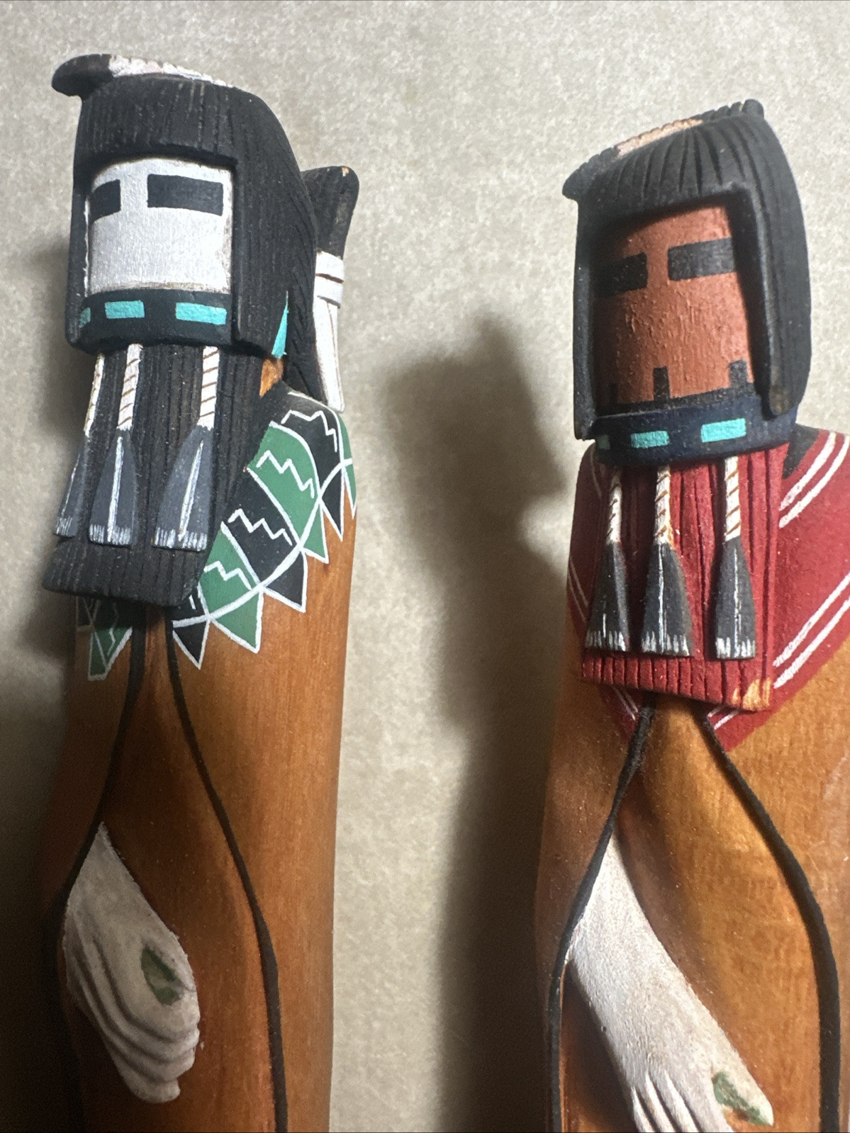 Dewayne Ahownewa Hopi Kachina Carved Wood Dolls Hopi Arts 2nd Mesa Arizona Vtg