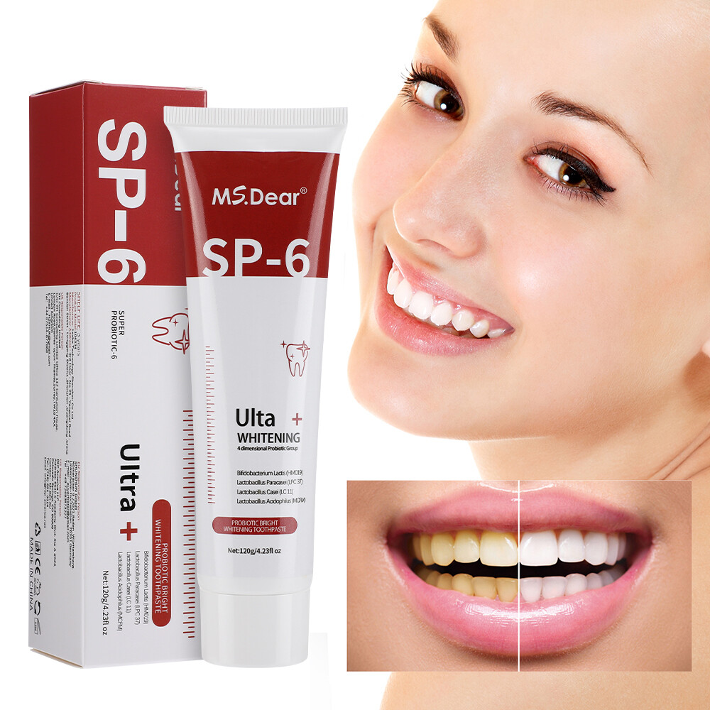 SP-6 Probiotic Toothpaste,Sp-6 Toothpaste Ultra Whitening Quick White Toothpaste