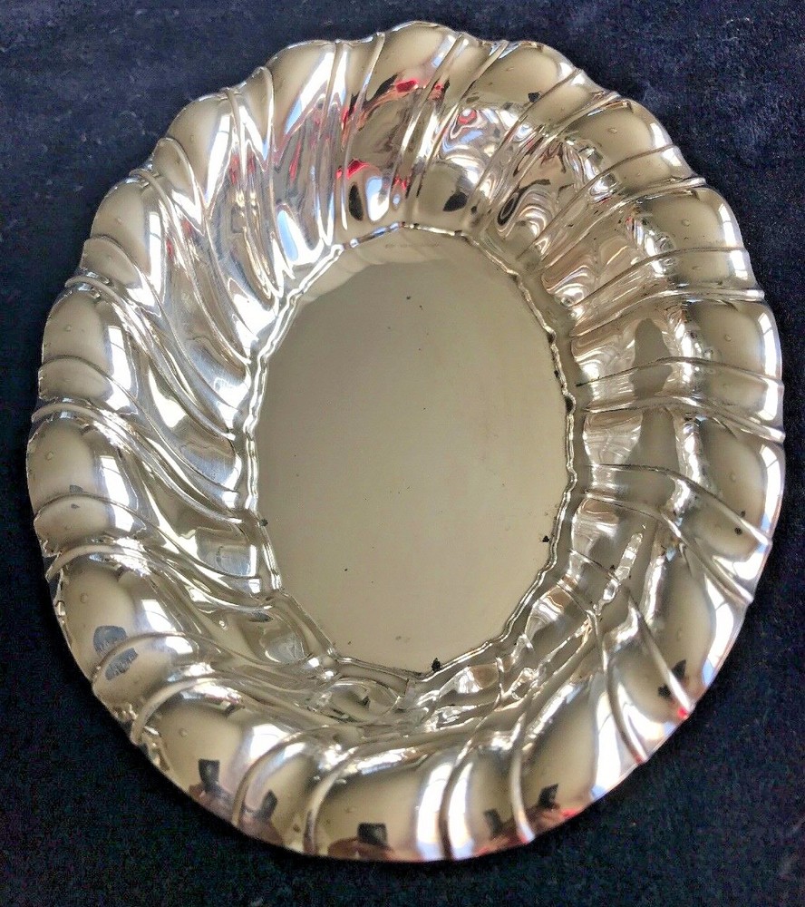 Antique Designer 800 Silver Bowl From Italy