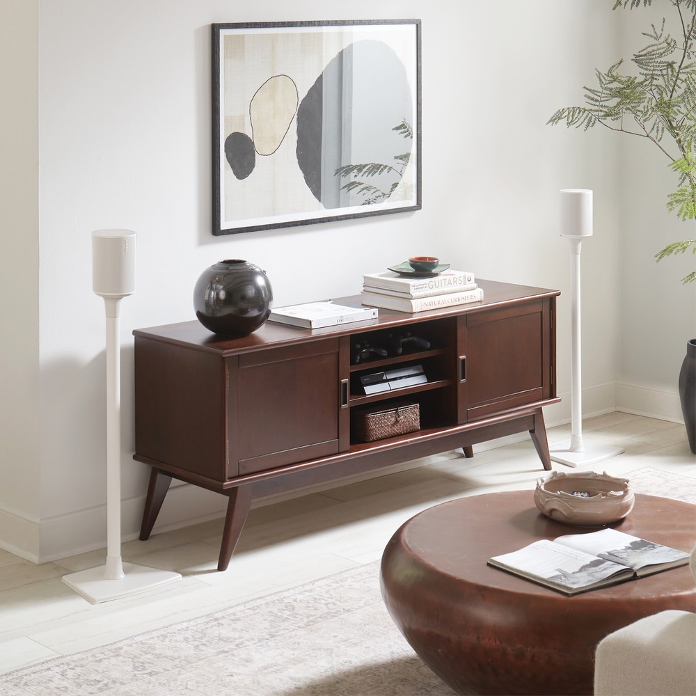 Sanus Fixed Height Speaker Stand for Sonos Era 100- Pair White