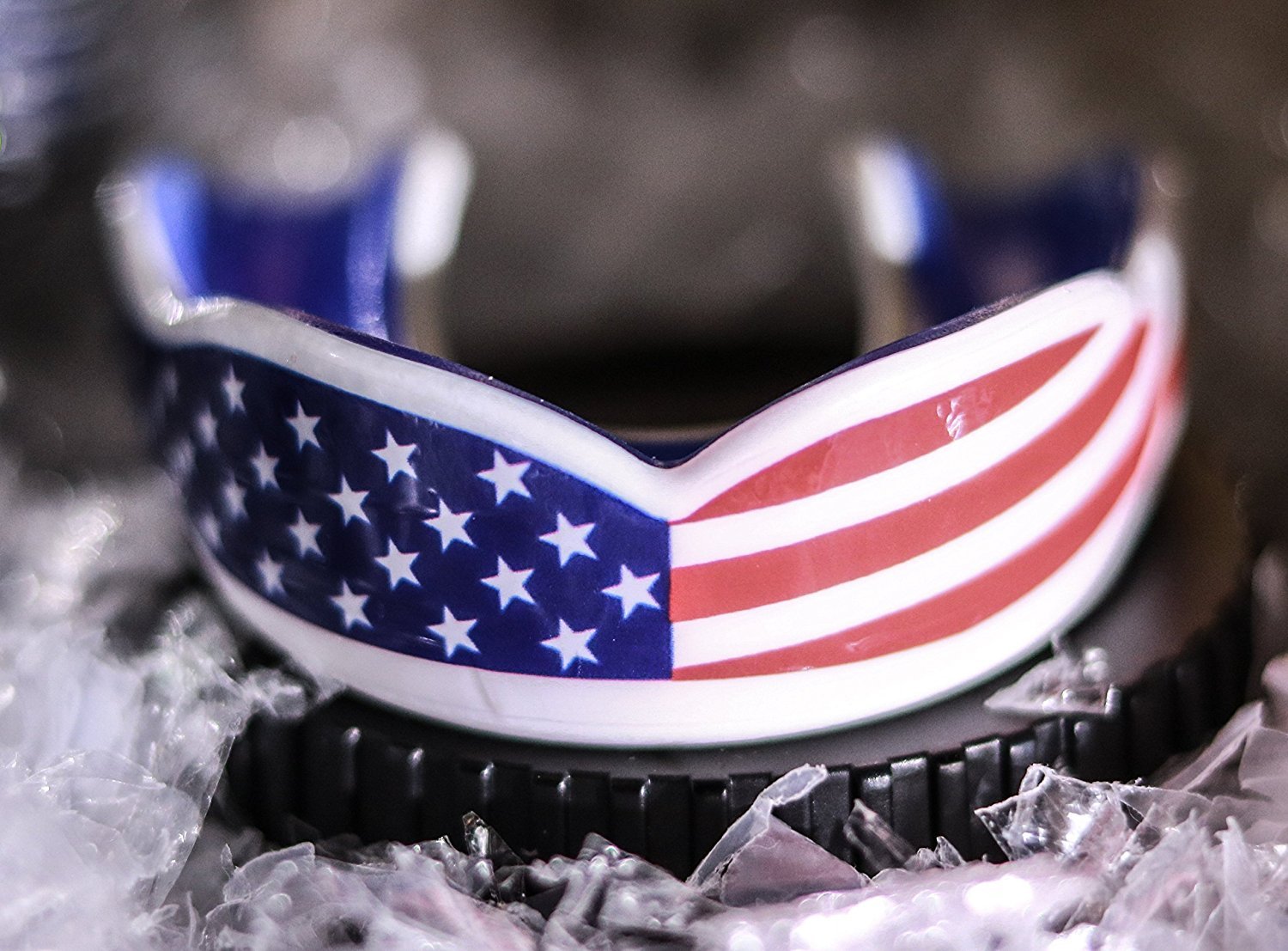 American Flag Mouth Guard - Oral Mart USA Flag Mouth Guard Football, MMA, Boxing