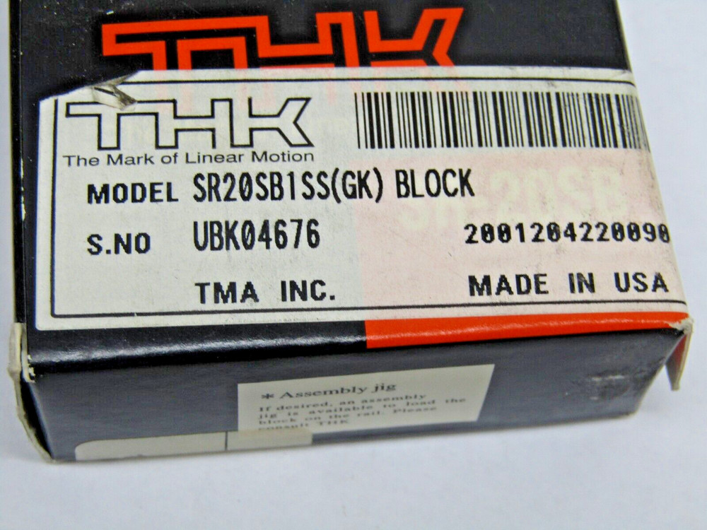 THK SR20SB1SS (GK) Linear Bearing Block