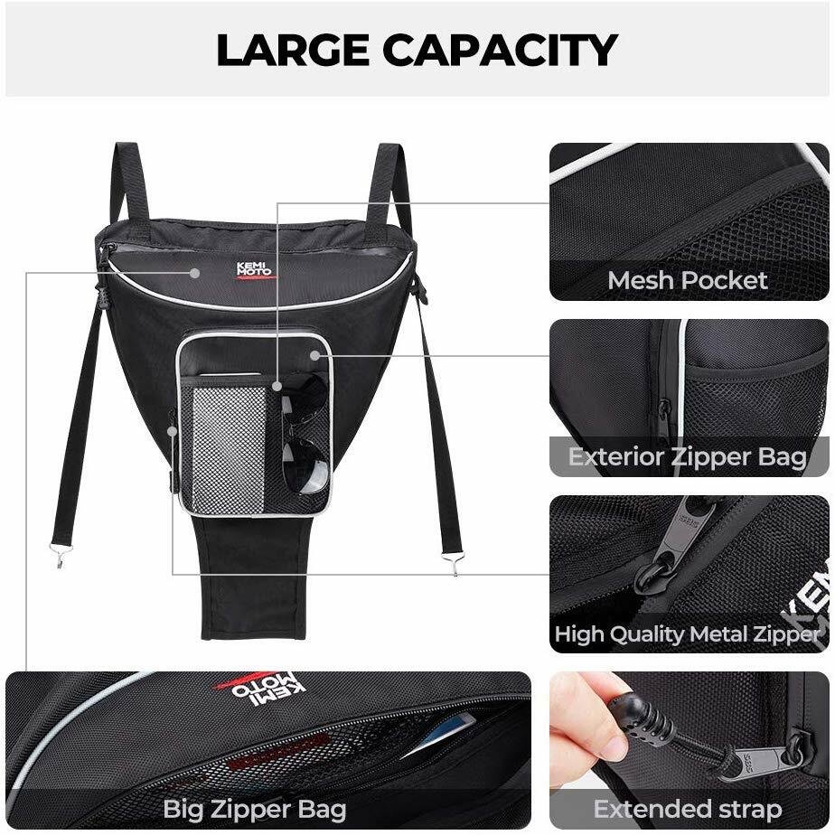 KEMIMOTO UTV Cab Center Storage Bag For POLARIS RZR 900 RZR 570 S 800 XP 1000