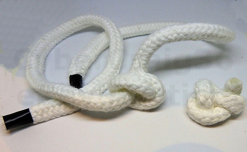 APPEARING KNOT ON ROPE TRICK MAGIC SUCKER EFFECT TIED STRING INSTANT APPEAR PROP