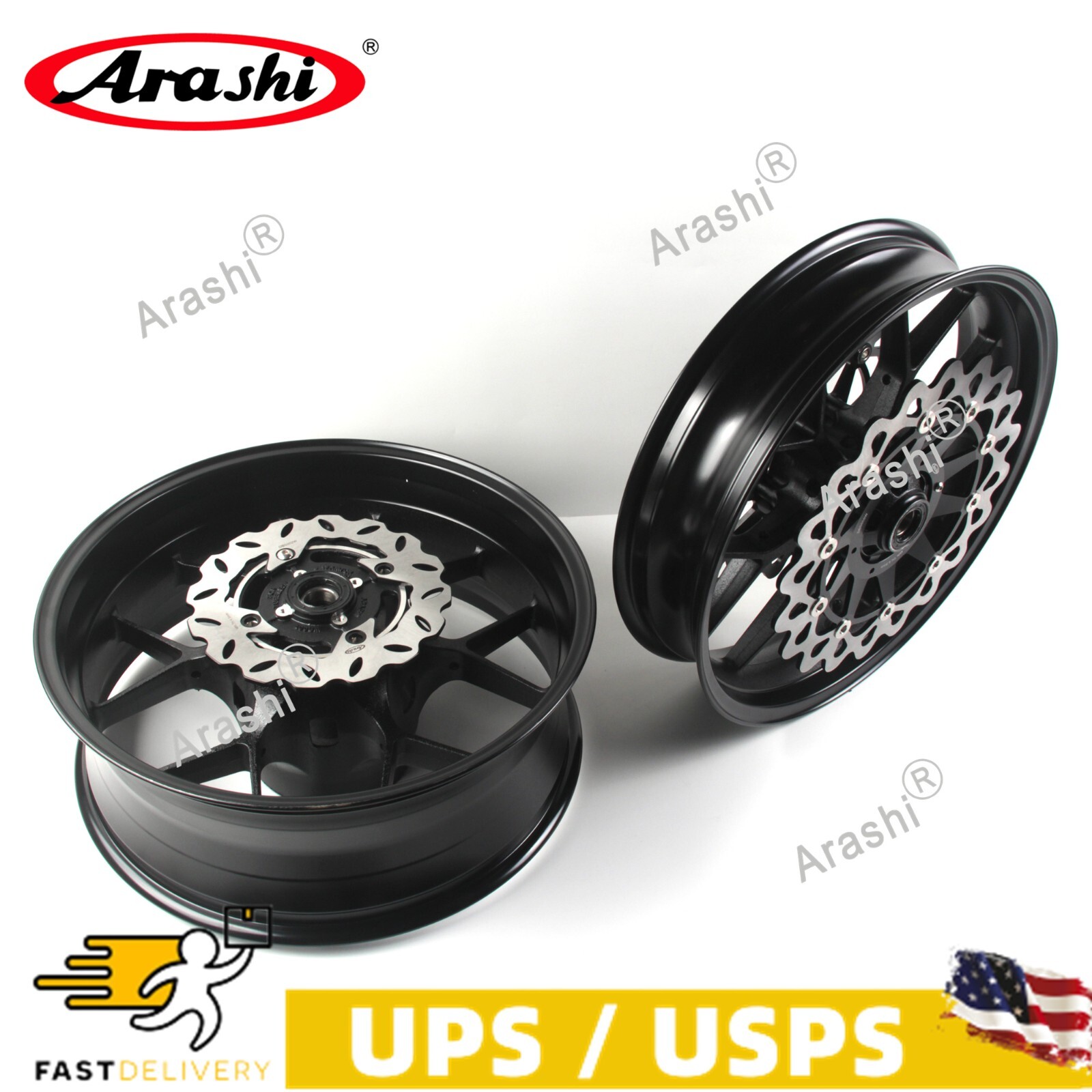 Front Rear Wheel Rim Brake Rotors For Honda CBR1000RR CBR 1000RR 2006 2007 B US