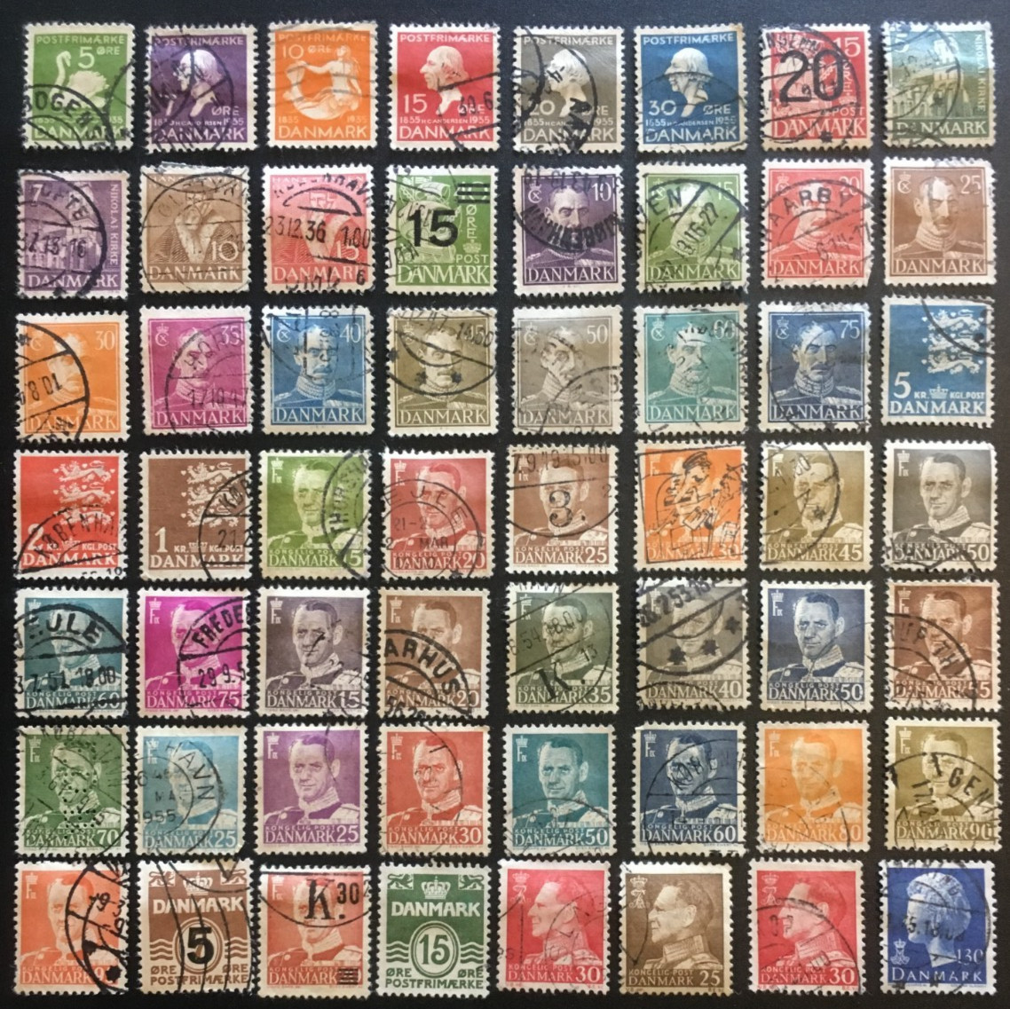 DENMARK COLLECTION OF OLD STAMPS LOT 7