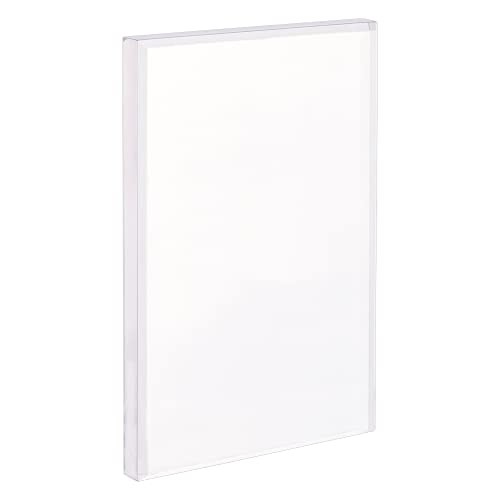 Acrylic Beveled Display Base 6"x 4"x 0.5"(LxWxH) Clear Beveled Rectangular