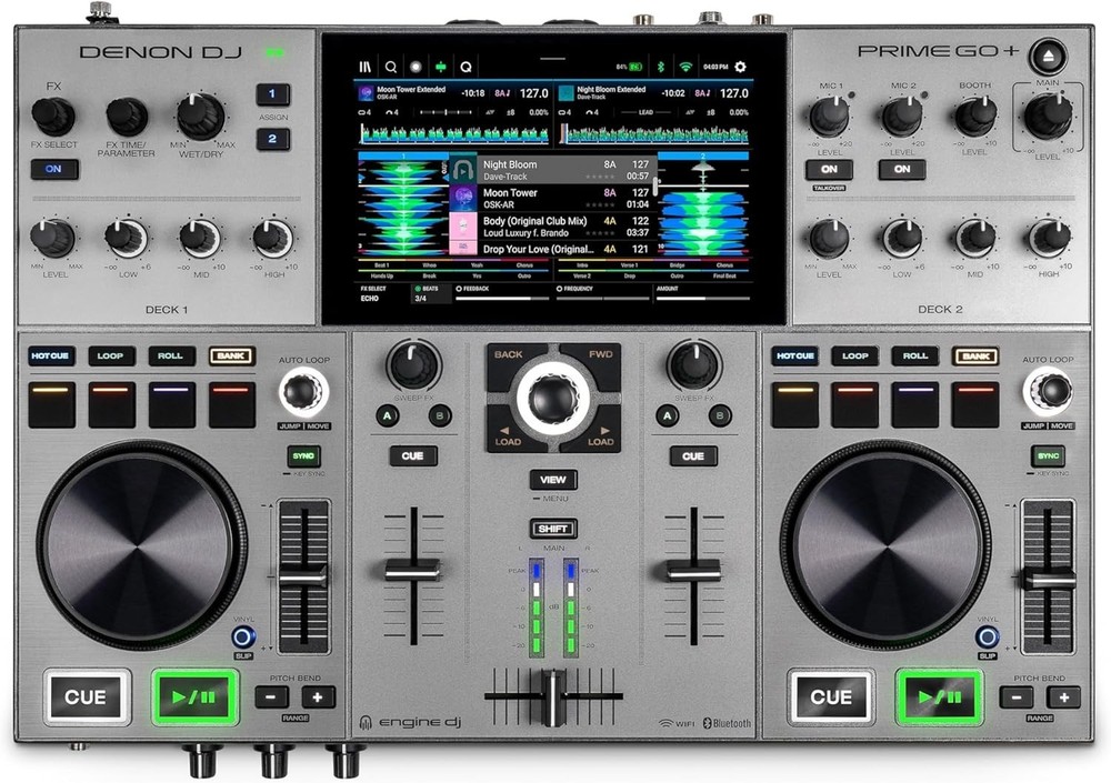 Compact PRIME GO+ DJ Controller with 7" Touch Screen & 100+ Million Track Access
