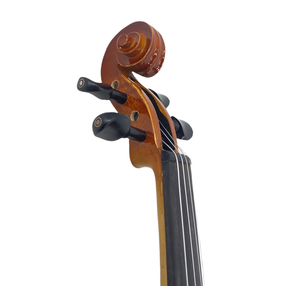 Solid Wood 4/4 Violin tiger pattern Set Full Size Fiddle Kit Handmade with Case