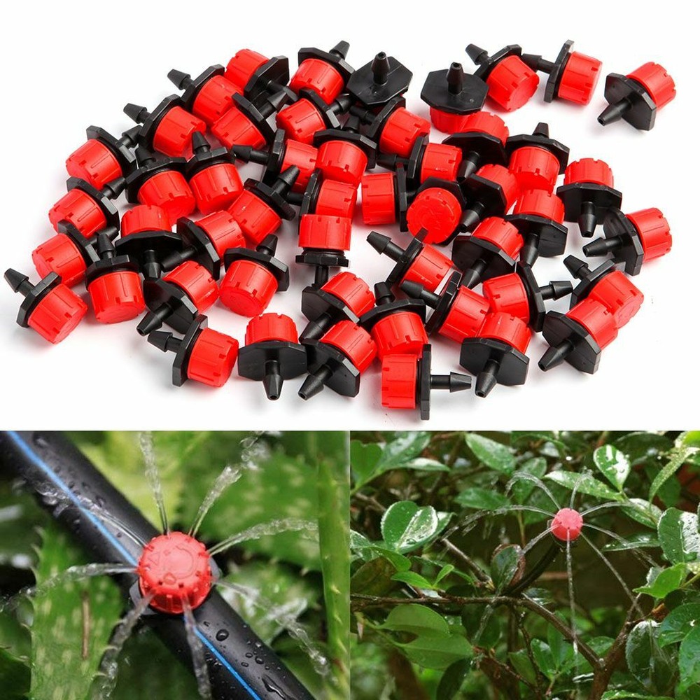 Adjustable Emitter Dripper Micro Drip Irrigation Sprinkler Watering System Lot