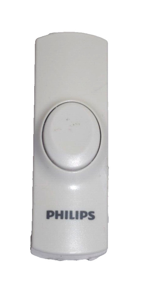Philips Wireless Doorbell Kit - Chime & Push Button - 8 Sounds -