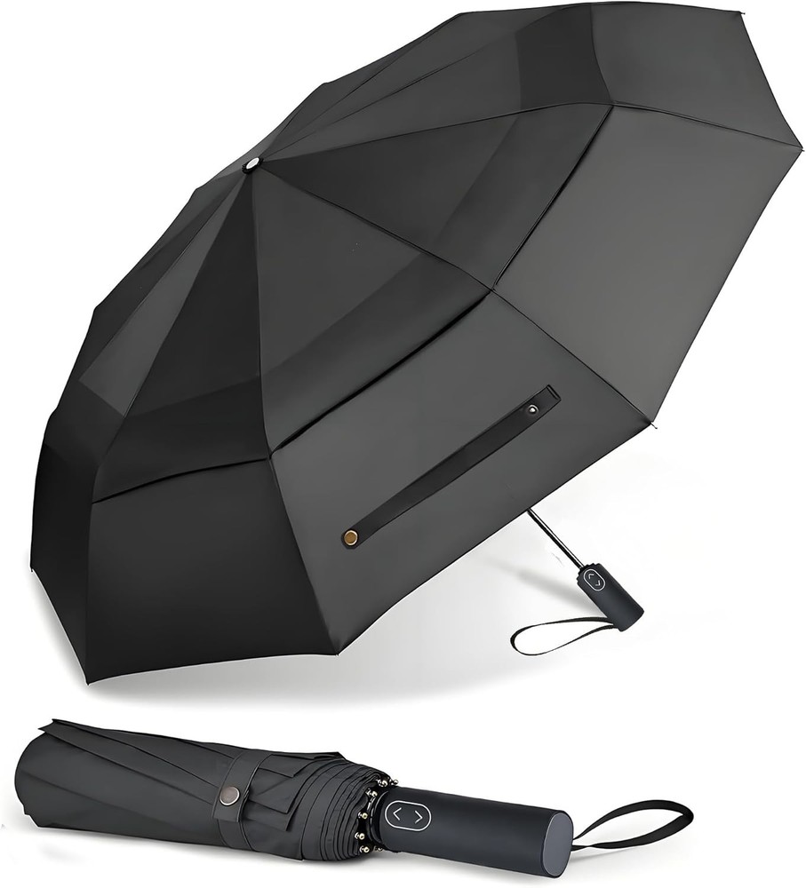 Elegantly Crafted 54 Inch Golf Umbrella: Automatic Open, Waterproof & Windproof