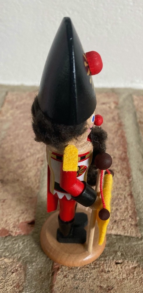 Steinbach 5.5" Soldier w/ Yellow Flag Tiny Nutcracker Handmade in Germany