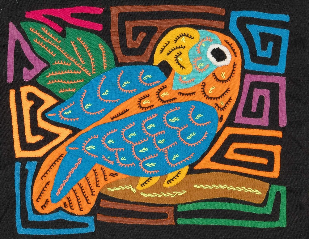 Multicolor Orange And Blue Molita