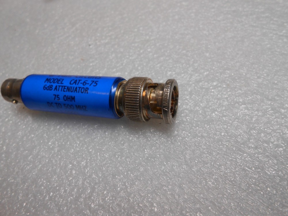 Mini-Circuits 6dB Fixed Attenuator 75 Ohm DC-500MHz, CAT-6-75, BNC