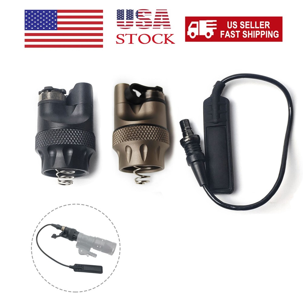 Tactical Dual Falshlight Switch Upgrade TailCap Switch For PLH-V2 M300M600 Light