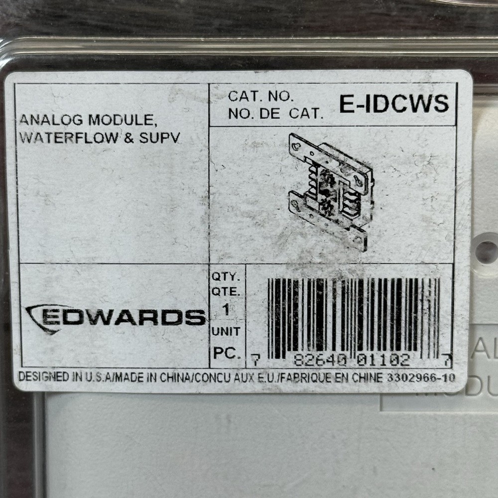 Edwards E-IDCWS Dual Input Waterflow Supervisory Module