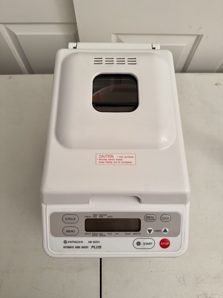 Vintage Bread Machine Hitachi HB-B201 PLUS Automatic Home Bakery Bread Machine @