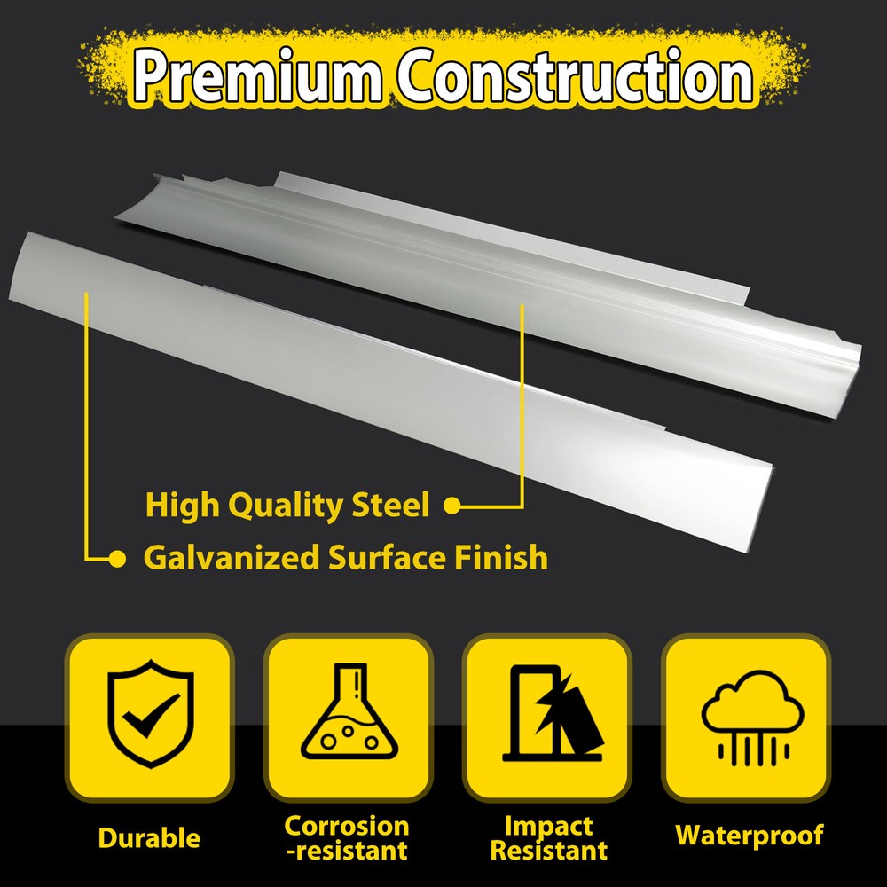 For Chevy Express / GMC Savana 1996-2014 Front Door Outer Rocker Panel Pair