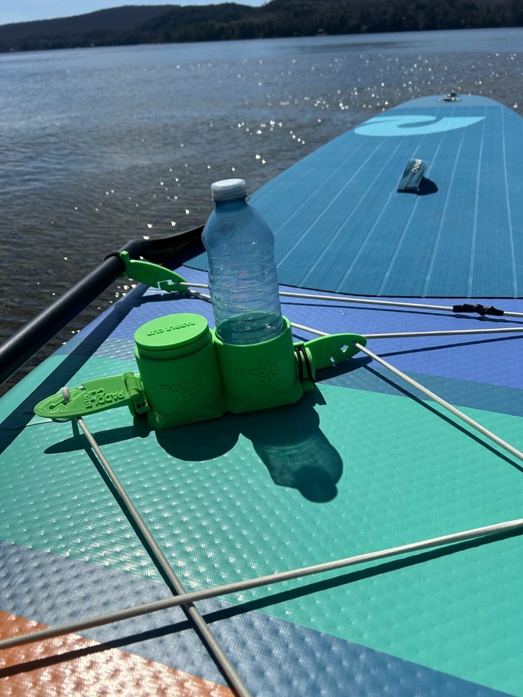 Double cup holder for paddle board