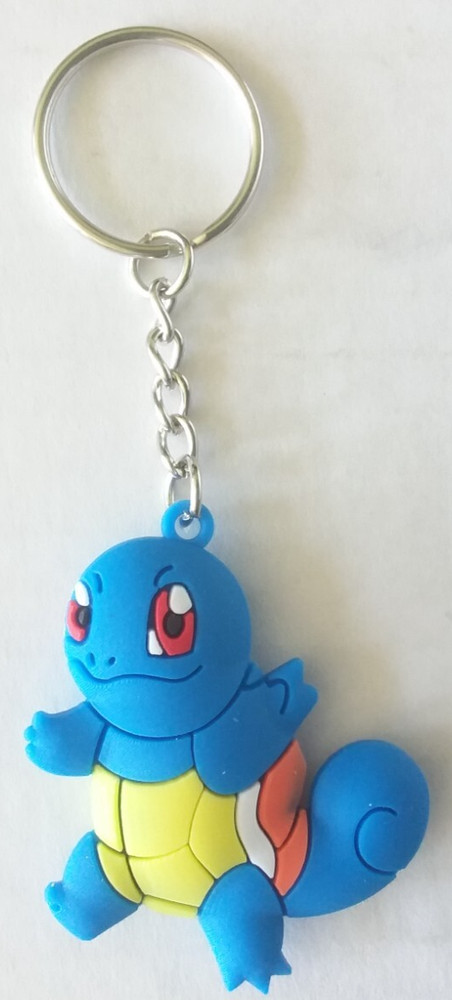 Pokemon Squirtle double-sided rubber keychain
