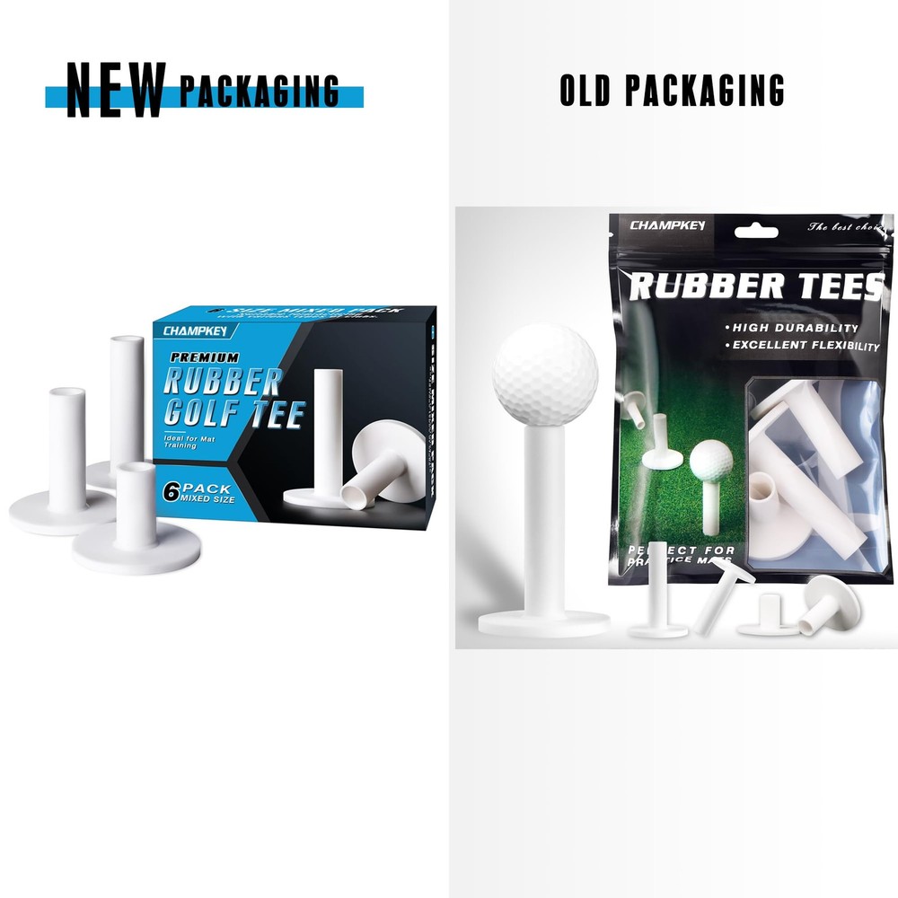 Premium Rubber Golf Tees | Excellent Durability and Stability Rubber Tees