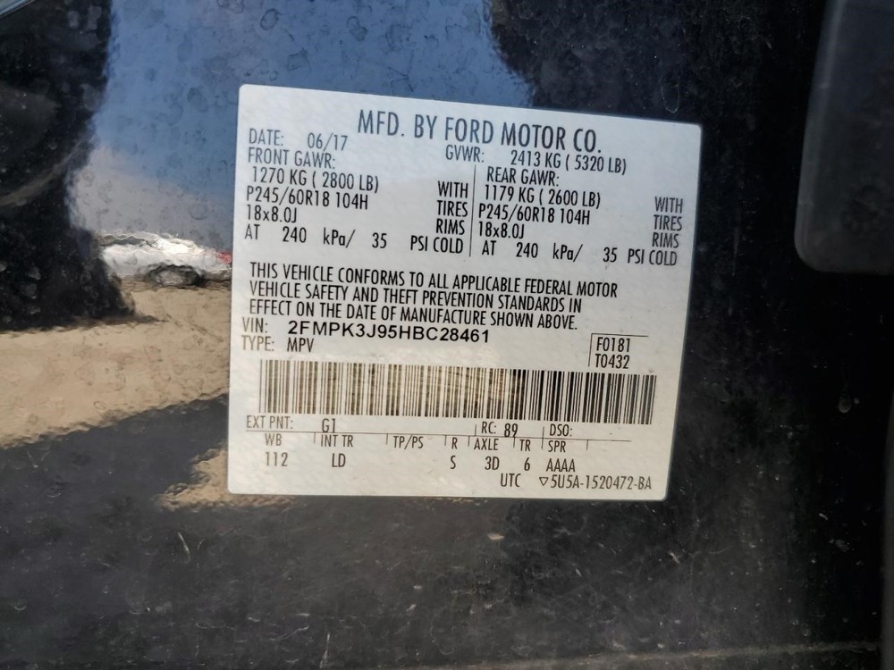 Floor Jack fits 2017 Ford Edge Grade A