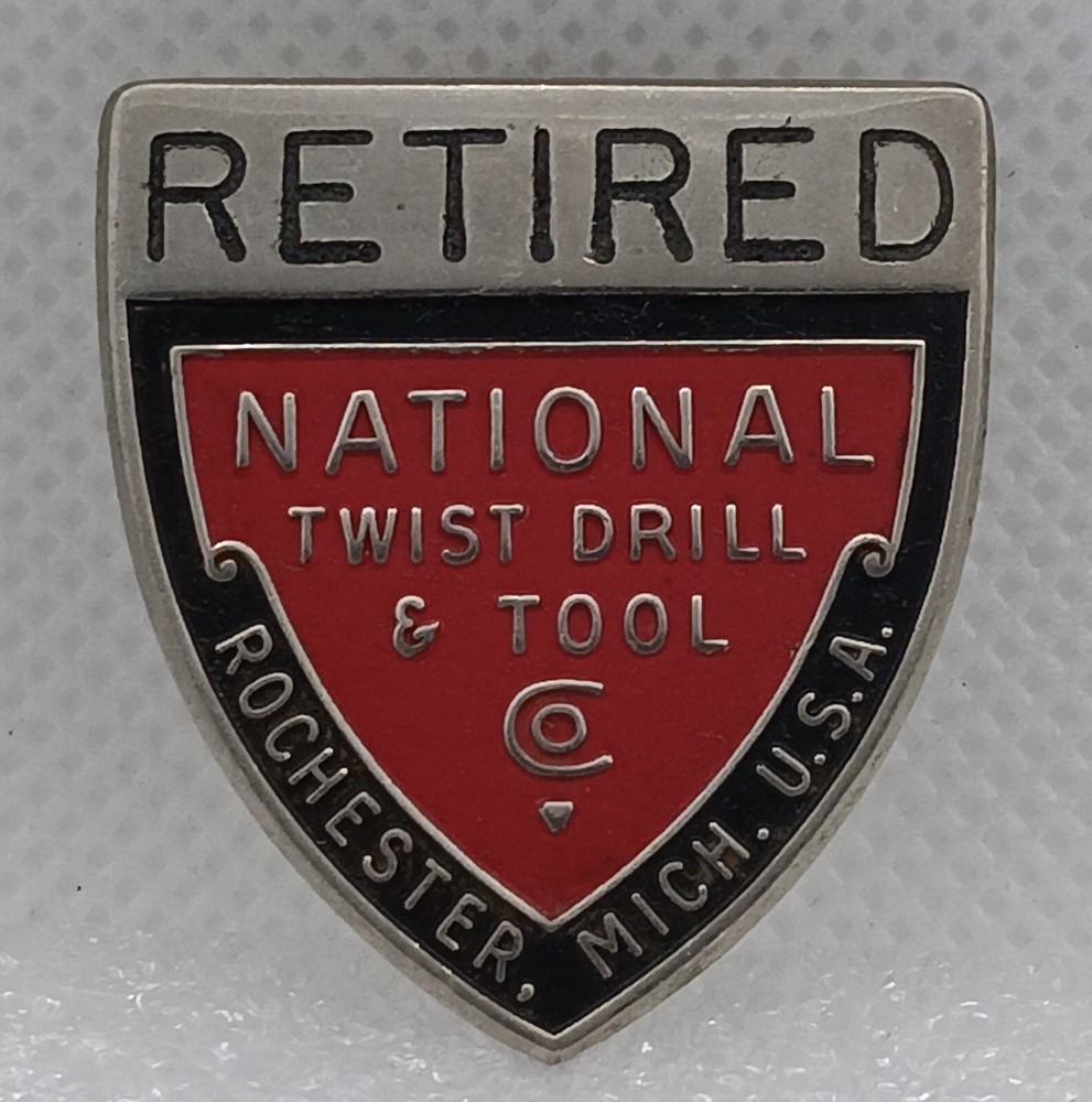 National Twist Drill & Tool Retired Employee Badge