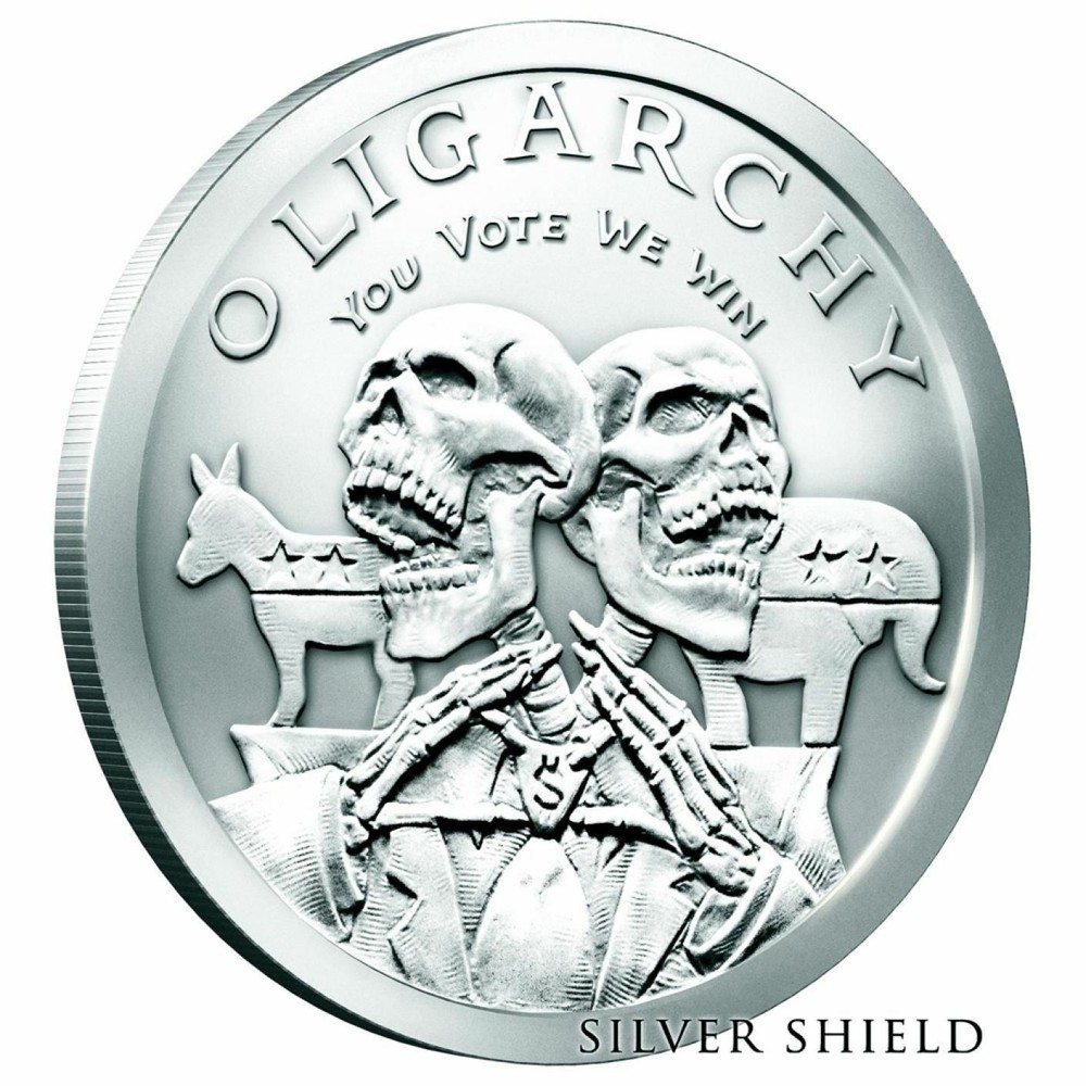 2016 1OZ Hidden Evil Proof Silver Shield - .RARE - 575 Minted Dbl. Obverse AG