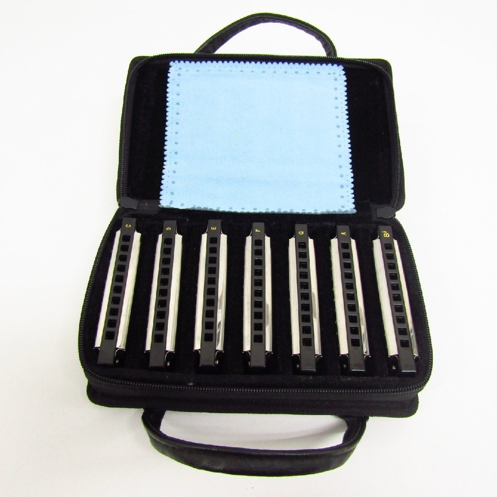 Fender Blues Deluxe Harmonica 7 Pack with Case G5014