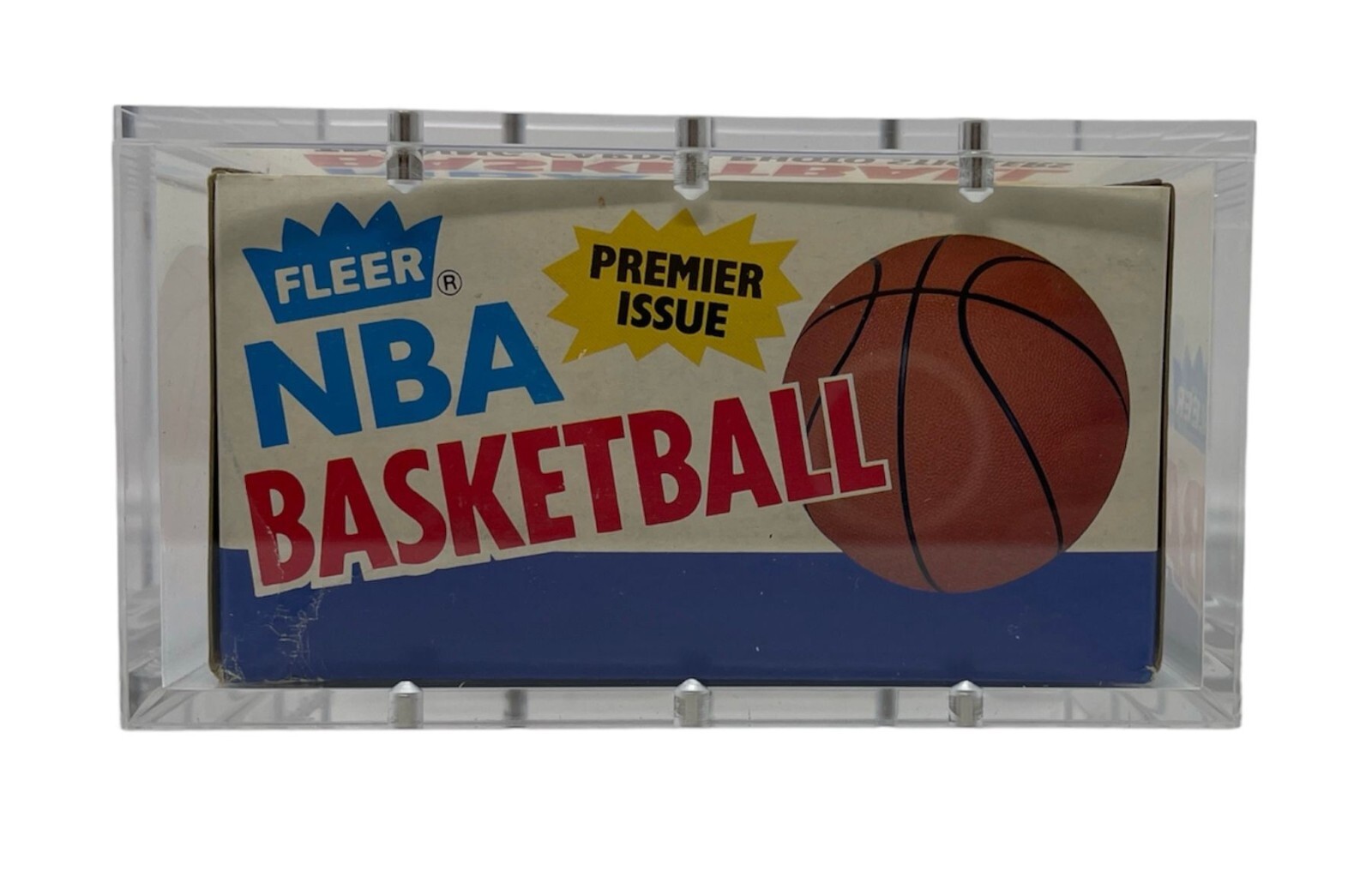 Acrylic Display Case Magnetic FITS 1986-87 Fleer Basketball Wax Pack Box Jordan