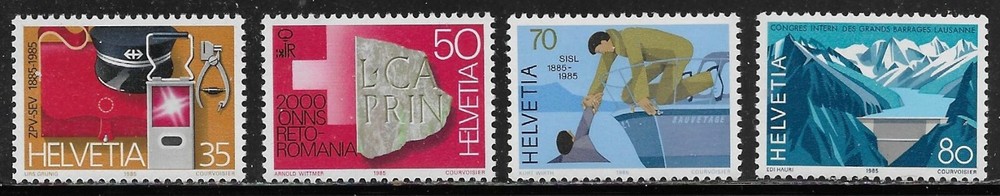 Switzerland Scott # 751 - 754 MNH