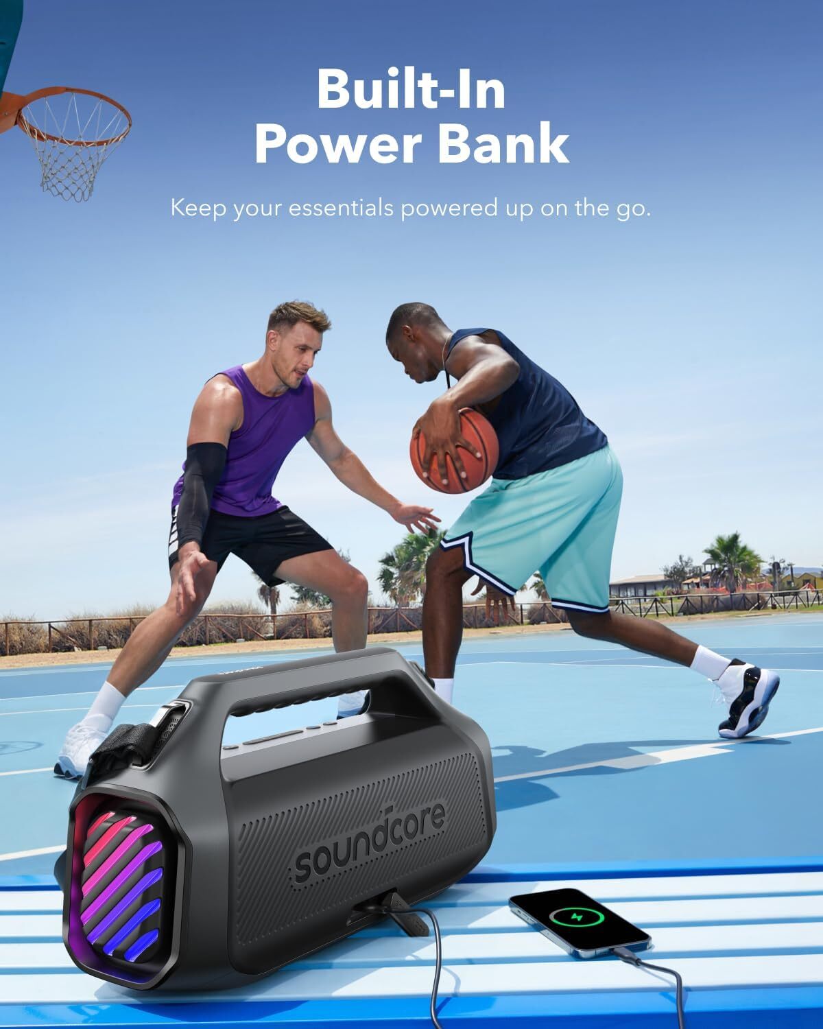 Soundcore Boom 2 Plus Outdoor Speaker BassUp 2.0 USB-C Power Bank 140W|Refurbish