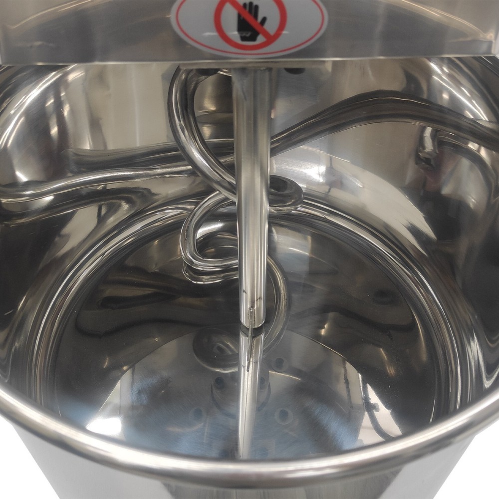30qt Double-Action Double-Speed Dough Mixer Dough Kneading Machine Time Control