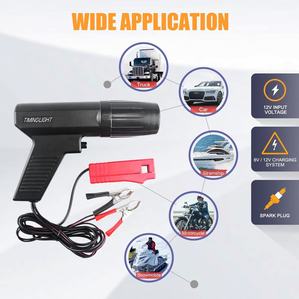 OBDMONSTER Ignition Timing Light, 12V Strobe Lamp Inductive Petrol Engine Tim...
