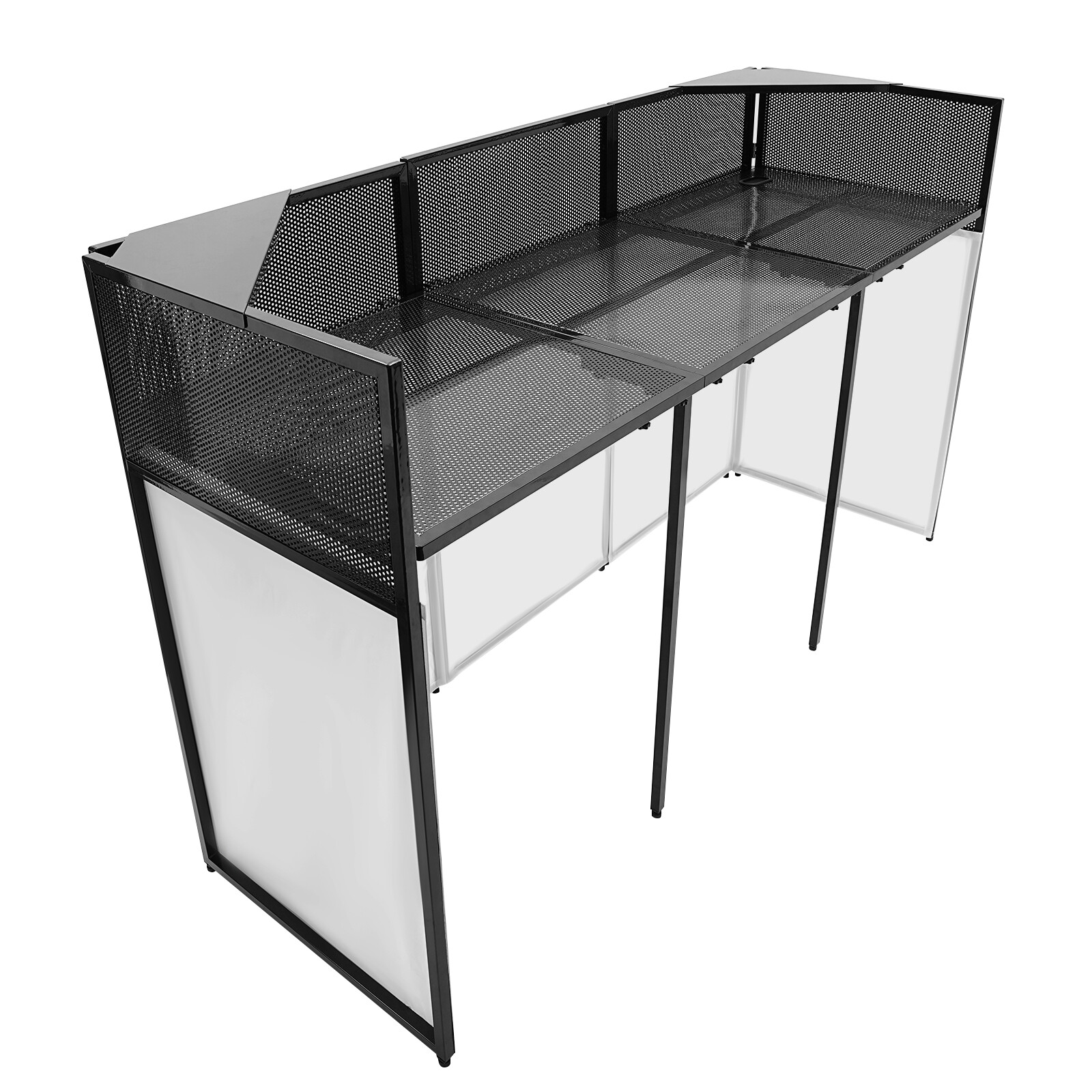 Modern DJ Booth Table Foldable DJ Stand Black DJ Booth Stand With Carrying Bag