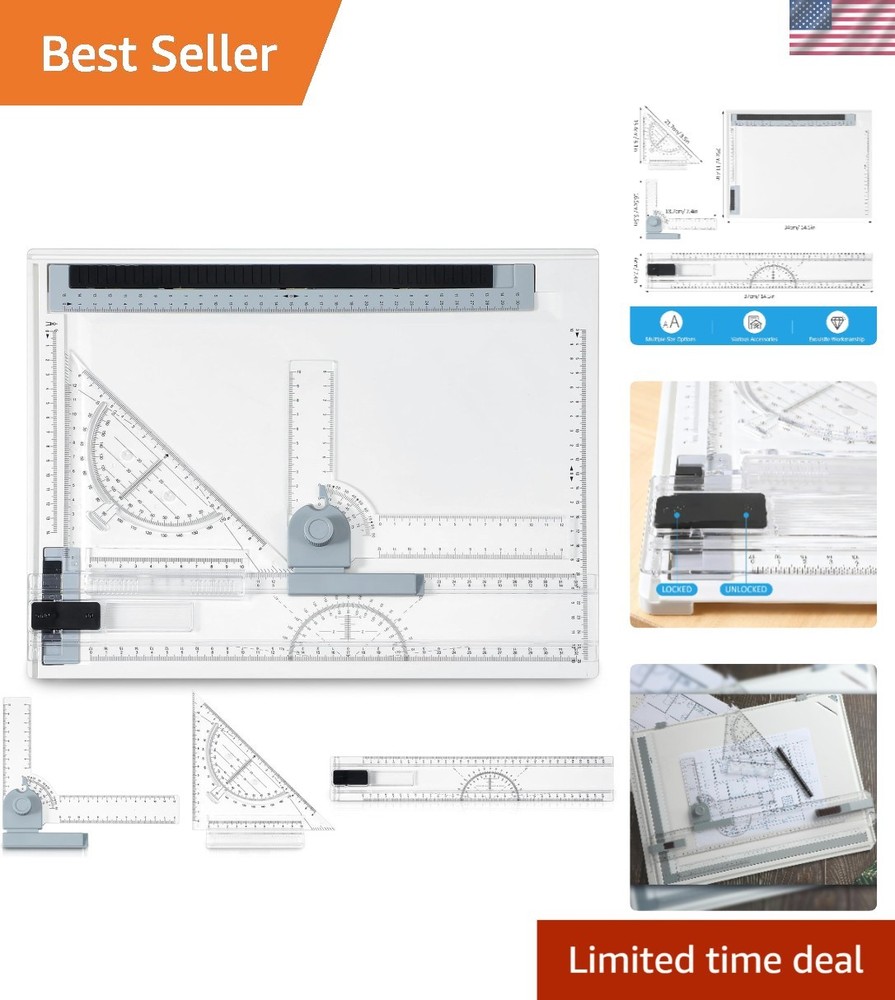 A4 Portable Drafting Table with Adjustable Angle - Multi-Function & Precision