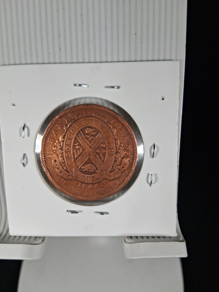 1844 CANADA 1/2 PENNY